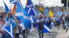 All Under One Banner Scottish independence march takes place in Edinburgh