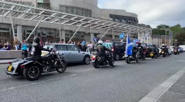 Motorbikes join All Under One Banner rally in Edinburgh