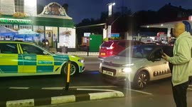 Queues at the petrol pumps cause delay for police and ambulance in south London