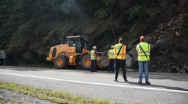 Rock slide / Land Slid Route 42, Rupert, Pennsylvania
