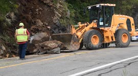 Rock slide / Land Slide Route 42, Rupert, Pennsylvania #7