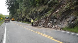 Rock Slide Route 42, Rupert, Pennsylvania