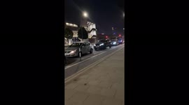 Timelapse shows massive queues at petrol station in east London amid panic buying