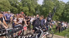 Dom Whiting cycle rave in Hyde Park