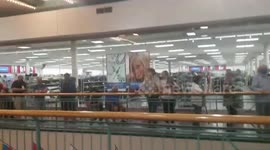 US: People Line Up For Pfizer COVID-19 Booster Shot