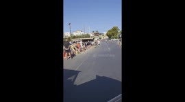 British tourist films as evacuated locals gather in streets after 6.0-magnitude earthquake rocks Crete