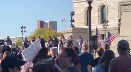 Anti-vaxxers hold rally outside Minnesota state Capitol