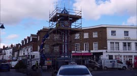 Historic clock tower dismantled for renovation in Kent, UK