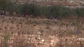 Palestinians students from Birzeit University clash with Israeli forces following a protest condemning the killing of five Palestinians by Israeli forces