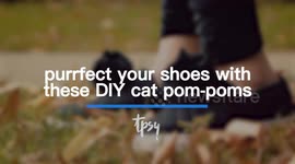 Get Creative With These Amazing Cat Pom-Poms for Your Sneaks!