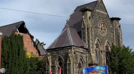 Bethel church roof collapse and the aftermath, after deemed safe a few was prior.