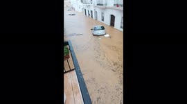 'Severe flooding wreaks havoc in Lepe, Spain'