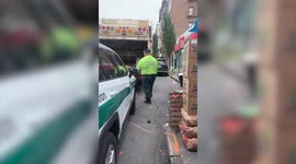 Fury as NYC sanitation workers filmed throwing pallets of fresh food into garbage truck
