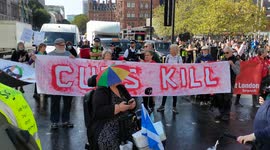 #DPAC disable people on wheelchair blockade King cross