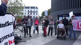 Protesters block roads near King's Cross over universal credit cuts