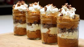 Thanksgiving-inspired parfaits are delicious and fun to make