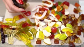 A lot of candy! Oddly satisfying ASMR with high-quality sounds to get intense tingles