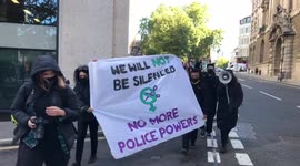 Sisters Uncut hold protest outside of Sarah Everard’s killer Wayne Couzens’s sentencing hearing
