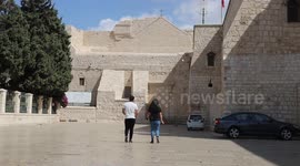 The Church of Nativity is empty, believed to be the birthplace of Jesus Christ