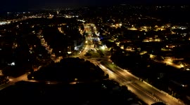 Nice hyperlapse in city, urbanization and road with cars driving