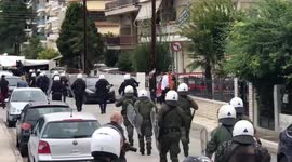 Far-right students clash with leftists during high school occupation in Greece
