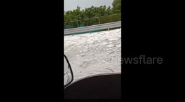 Intense landslide, hail, rain, cause hellacious flooding in Mexico