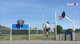 French baller nails incredible 'transfer' trick-shot