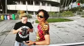 'Excited Singapore man accidentally flies new drone into his girlfriend's face 
'