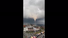 Germany: Waterspout Makes Landfall, Several Injured In Kiel