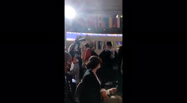 Italy: Protester Chanting At Pre-COP 26 Summit Venue In Milan
