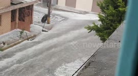 Heavy flooding in Mexico's Ecatepec