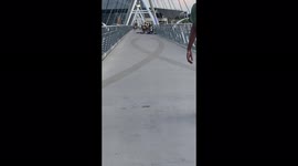 Riding scooter goes bad and take a bad horrible fall what a evening in Arizona looks like