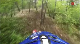 ''Back to the garage' MTB rider loses control of bike and sends it racing downhill by itself '
