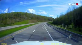 'Dashcam footage shows out-of-control mini-truck hitting a truck in West Virginia 
'