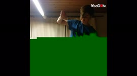 'Boy shows off slick yo-yo tricks while practicing 
'