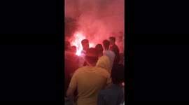 Groom Friends Turn The Wedding On Fire Show