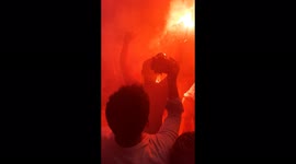 Guy Dance With Fireworks In Egyptian Wedding