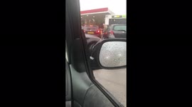 Arguments outside petrol station