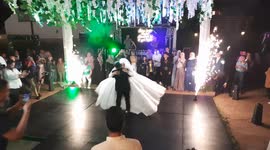 Special Fireworks In Egyptian First Dance Wedding