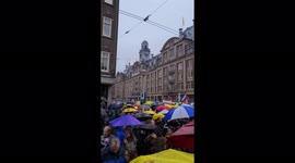 Netherlands: Thousands Protest Against COVID-19 Measures In Amsterdam