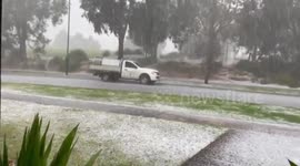 Australia: Spring Storm Brings Hail To Melbourne 2