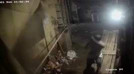 Terrifying moment as four storeyed building collapsed in Western india.