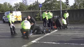 Police arrest Insulate Britain protesters blocking road in Ealing, London