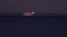 Disney Magic cruise departs the Thames after completing UK staycation cruises