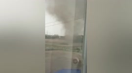 Dust devil tornado damages dozens of homes in Bangkok, Thailand