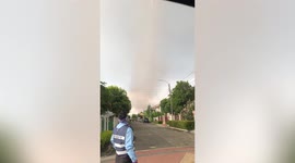 Tornado towers over homes on residential streets in Bangkok, Thailand (2)