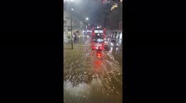 UK: Overnight Rain Causes Flooding In London 2
