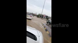 Damage and destruction following Cyclone Shaheen in As Suwayq, Oman