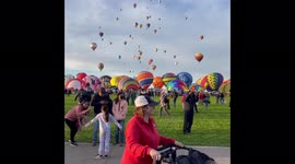 Incredible visuals during Balloon Fiesta in Albuquerque