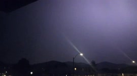 INTENSE LIGHTNING STORM HEAVY RAIN DOWNPOUR SAN DIEGO CALIFORNIA